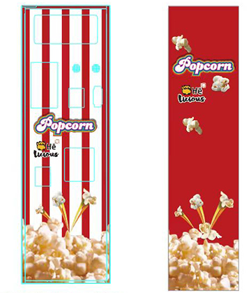 Popcorn vending machine of Indo