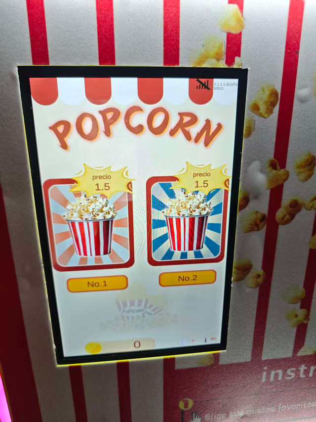 one popcorn machine ready to ship